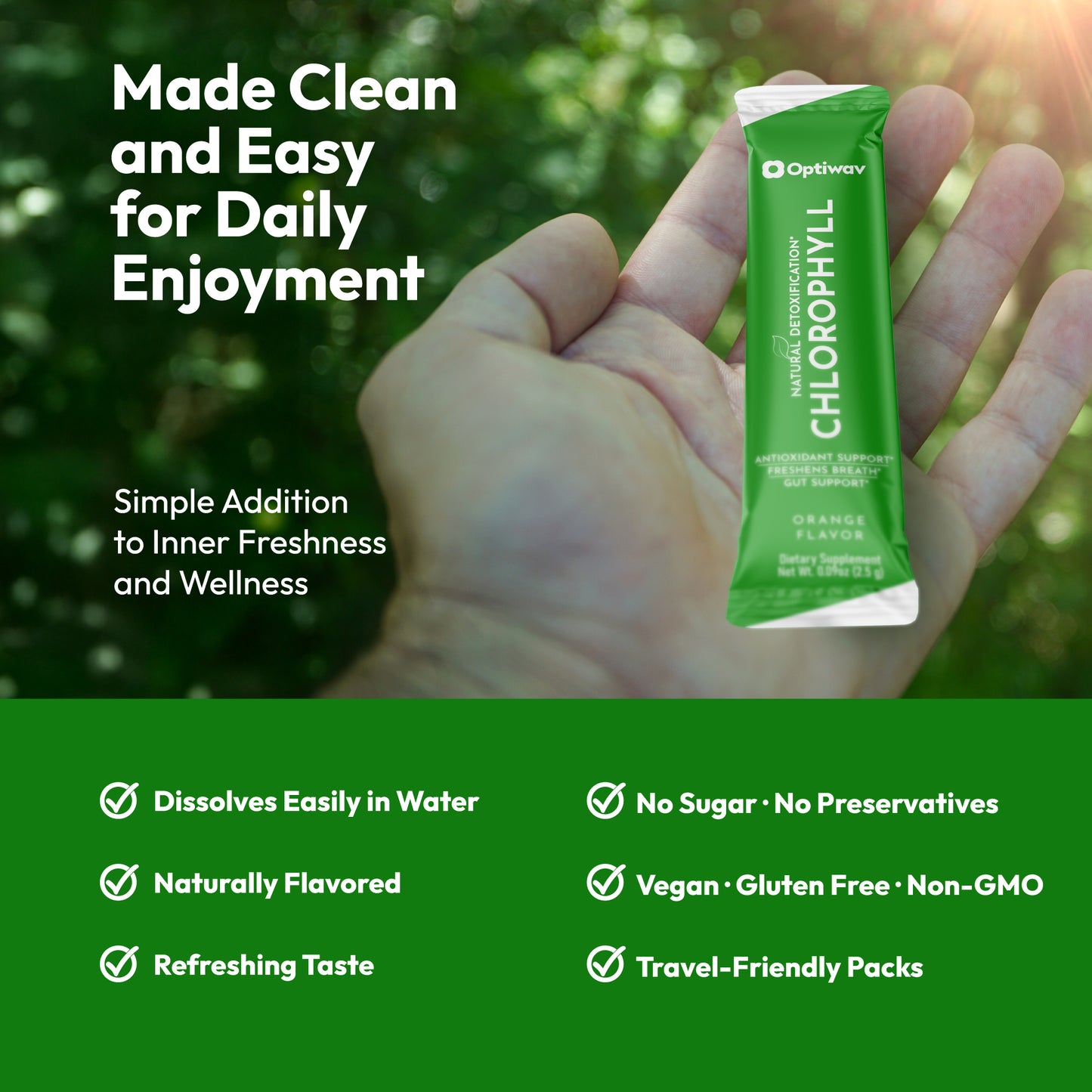 Chlorophyll Powder Packets