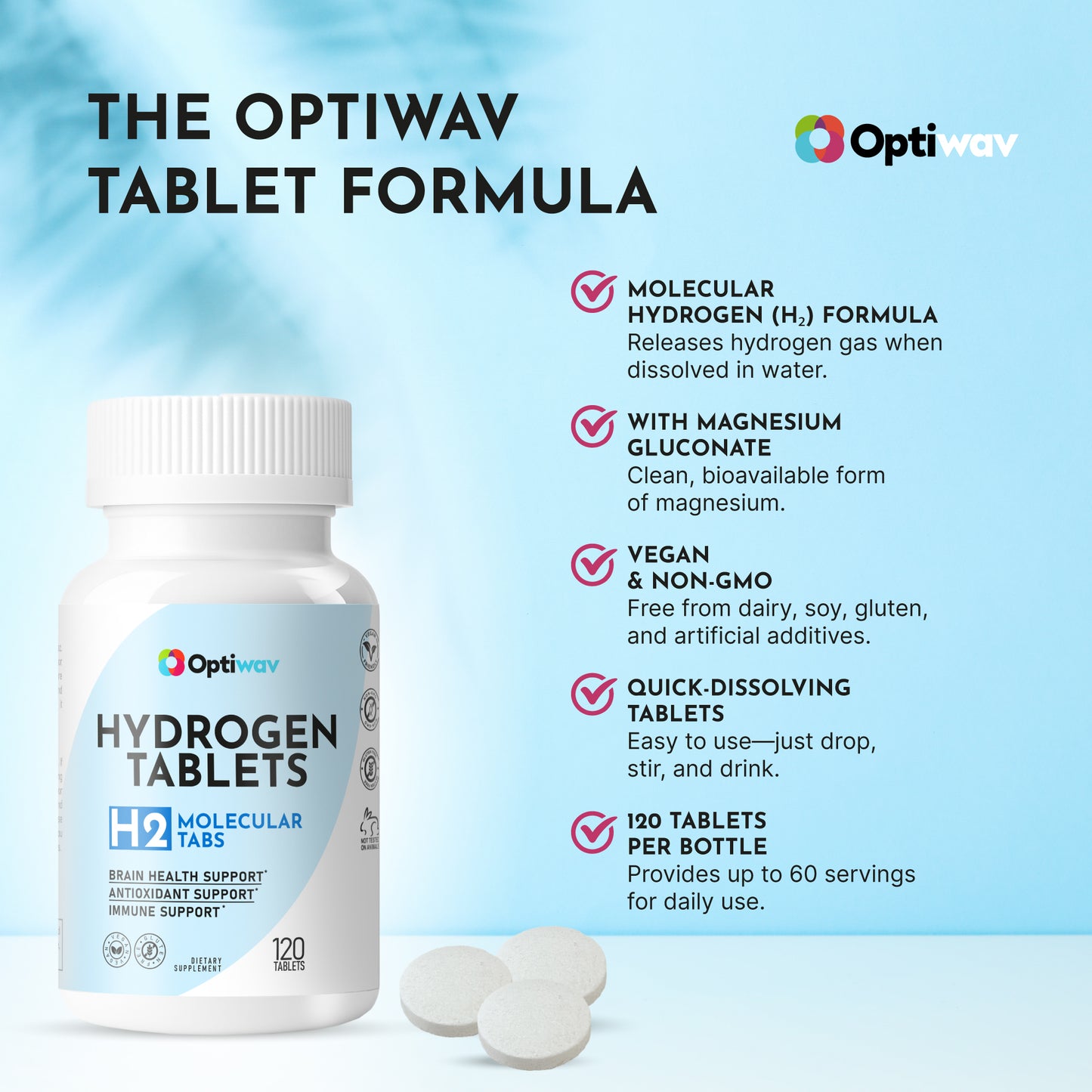 Hydrogen Tablets for Drinking Water