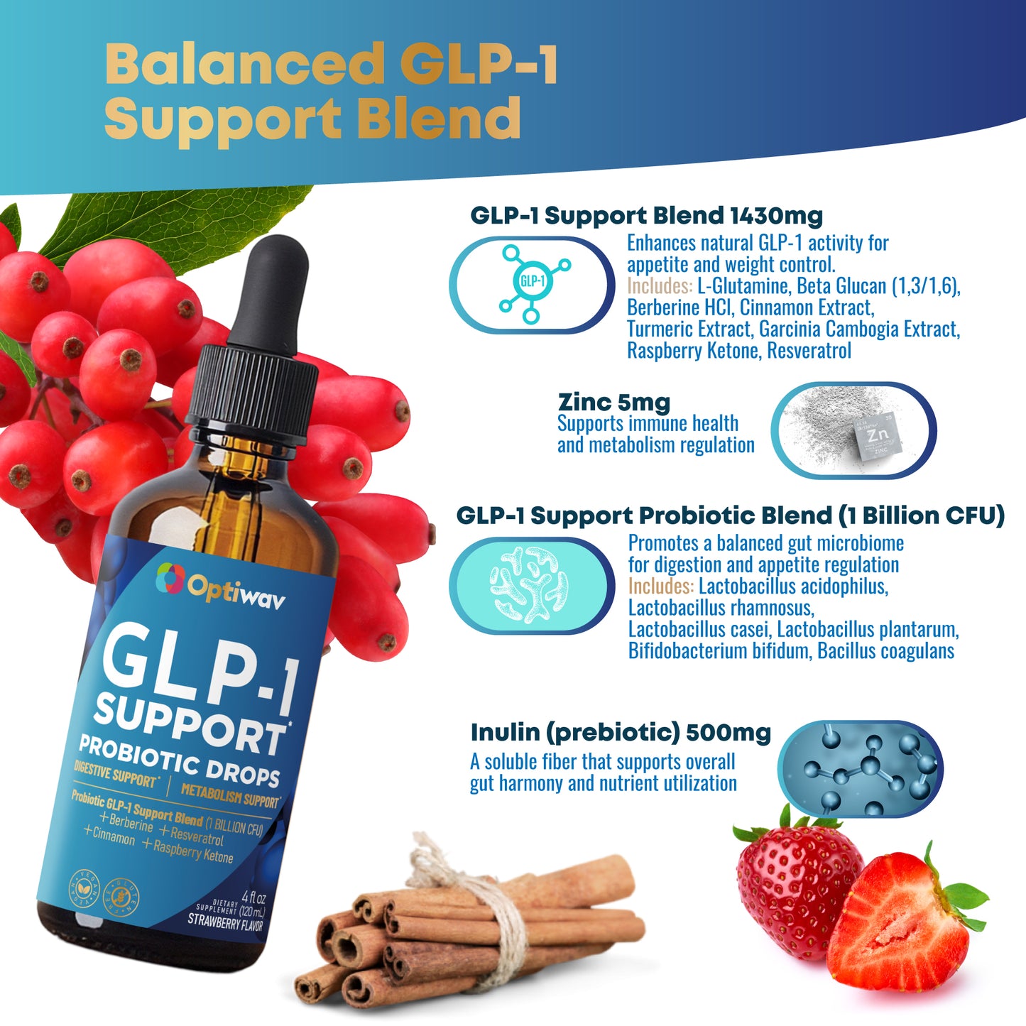 GLP-1 Support Probiotic Drops