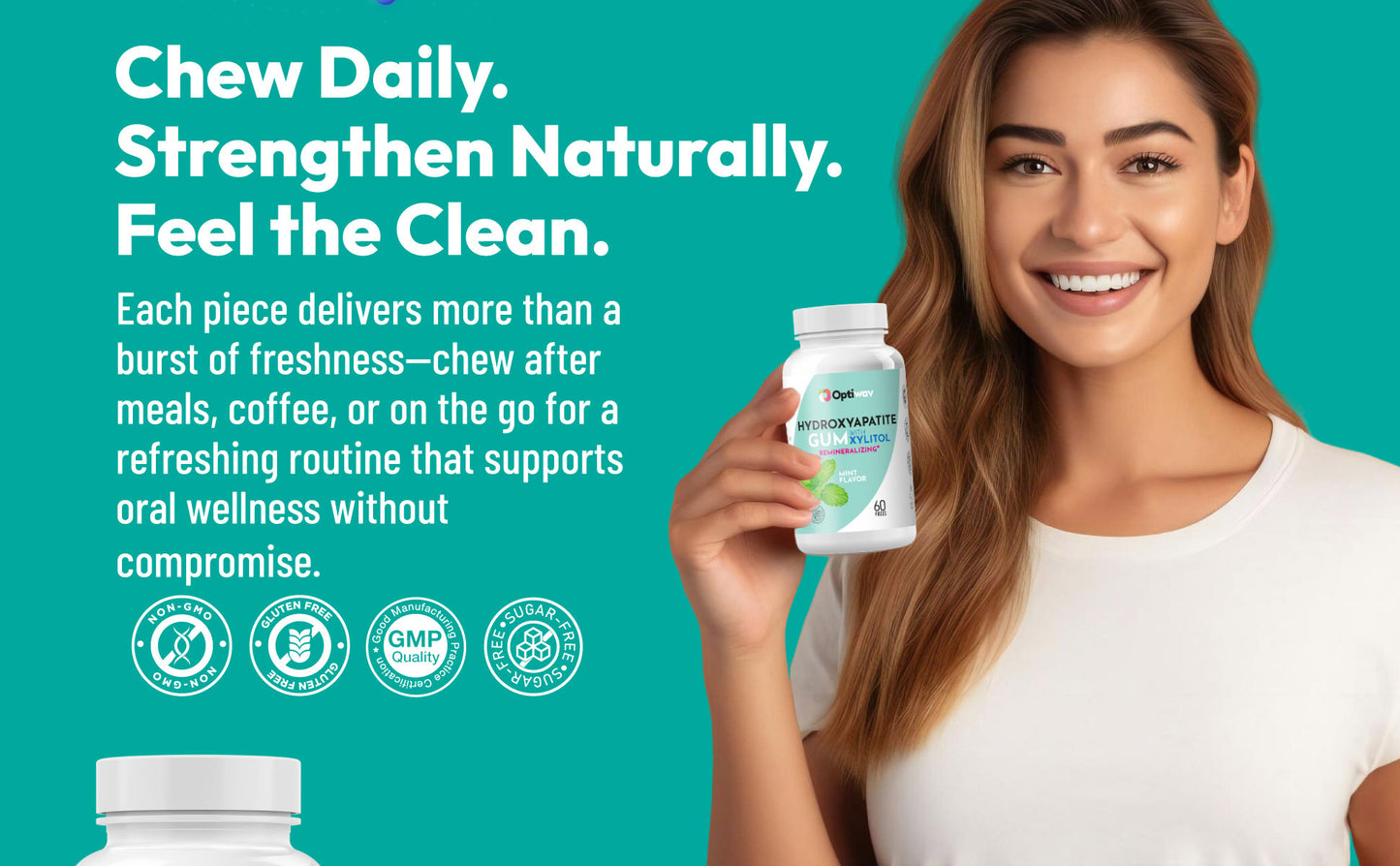 Optiwav Nano Hydroxyapatite Remineralizing Gum