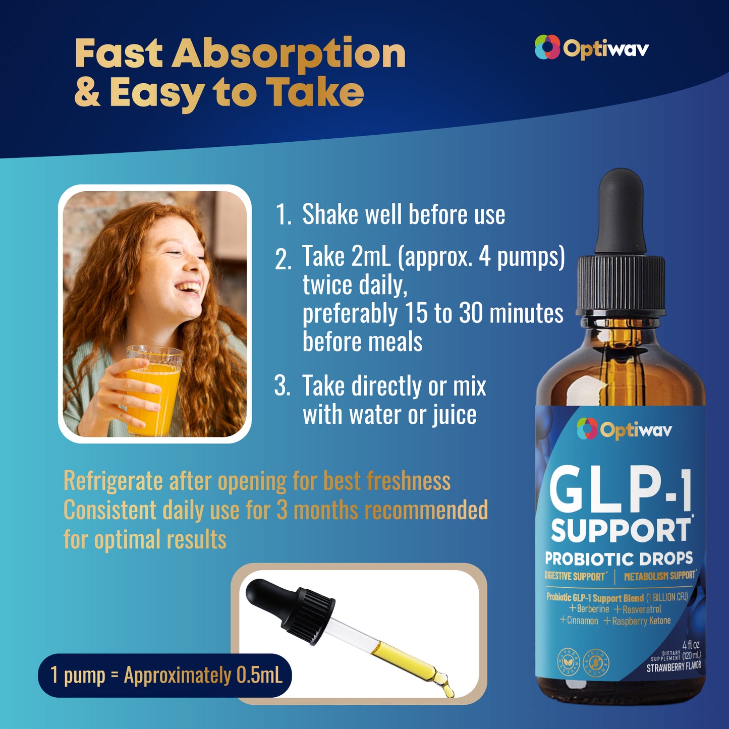 GLP-1 Support Probiotic Drops