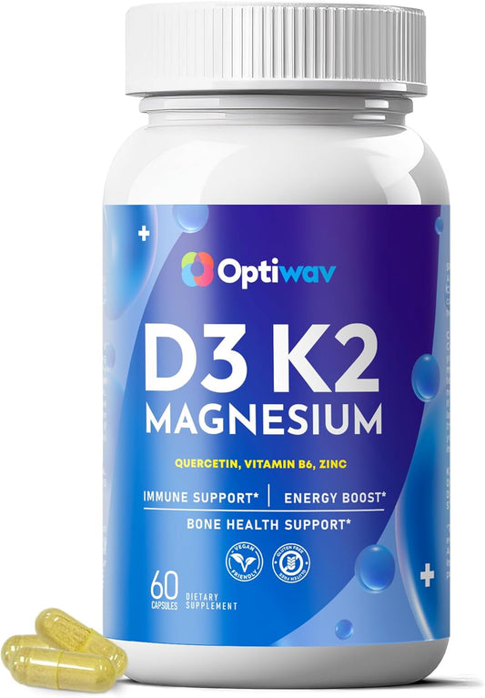 Optiwav Vitamin D3 K2 Magnesium Supplement