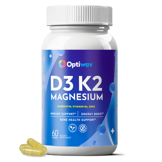 Optiwav Vitamin D3 K2 Magnesium Supplement