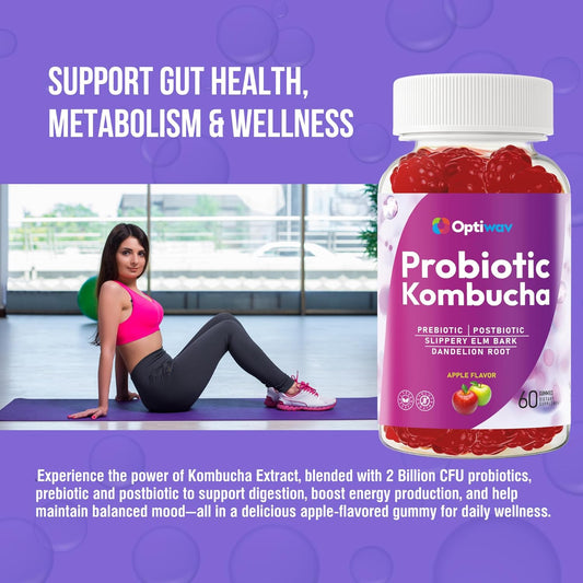 Optiwav Probiotic Kombucha Gummies
