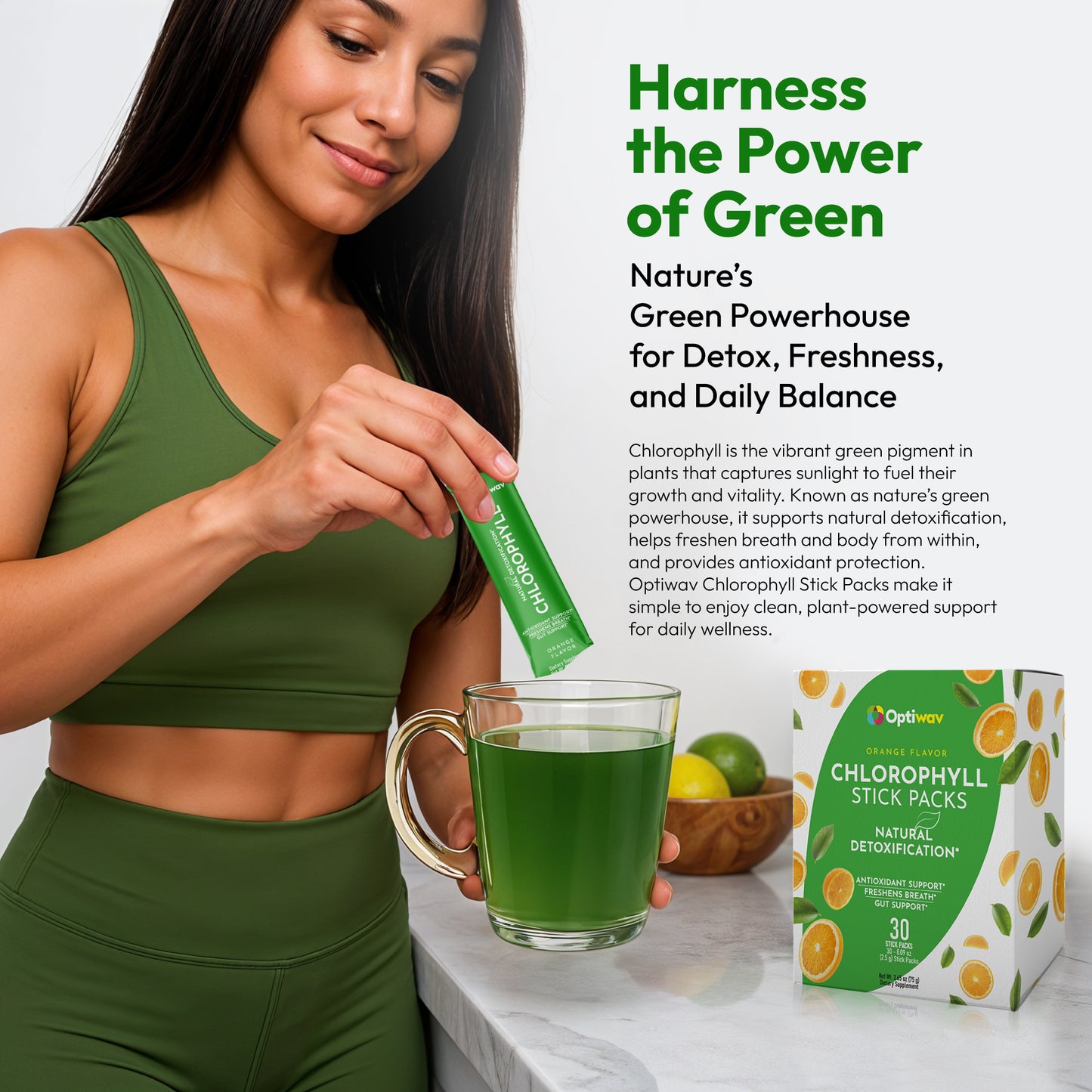 Chlorophyll Powder Packets