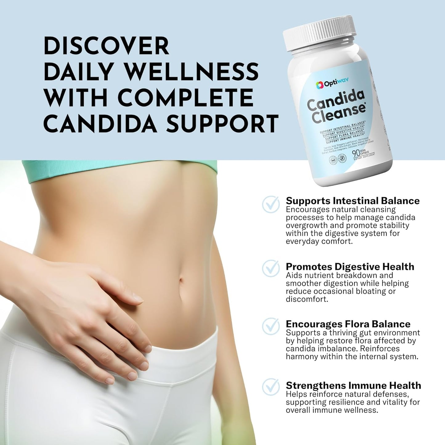 Optiwav Candida Cleanse Detox Supplement