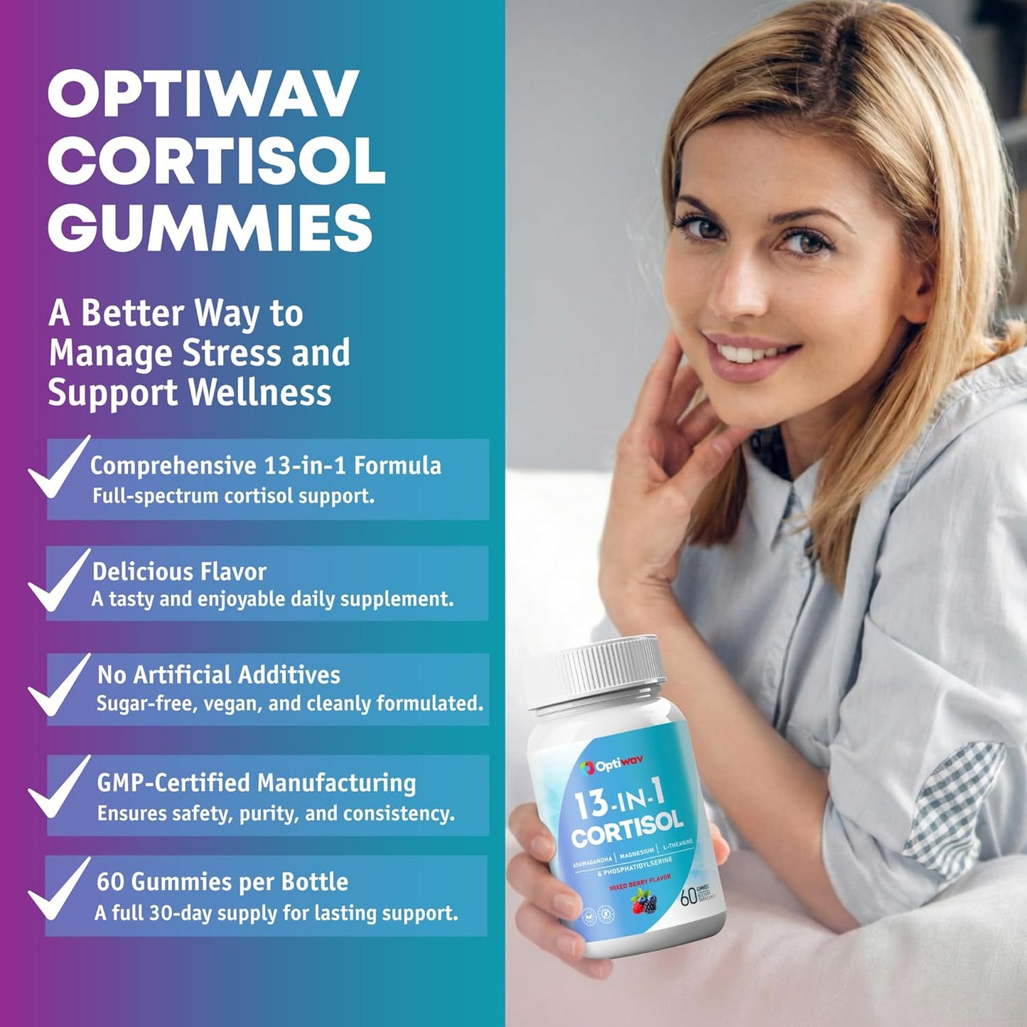 Optiwav Cortisol Reducer Gummies