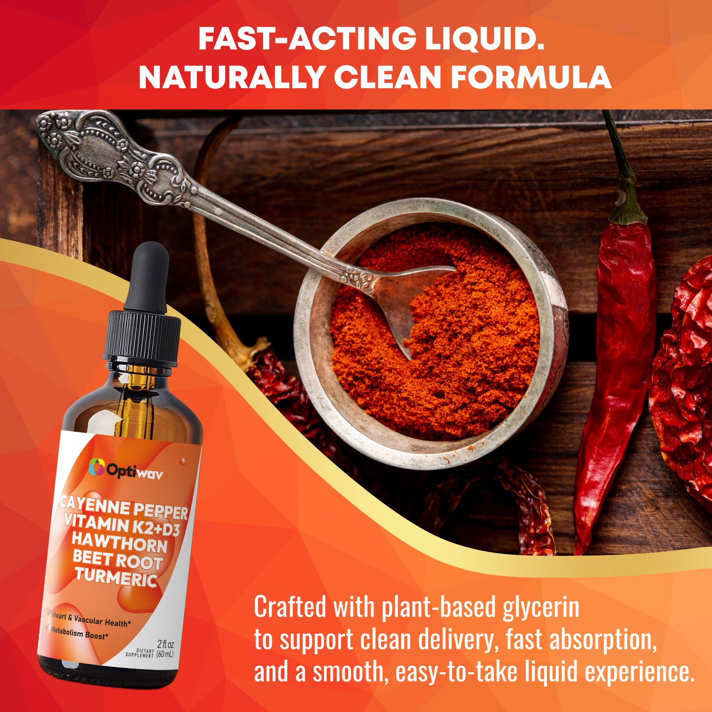Cayenne Pepper Drops Liquid Supplement