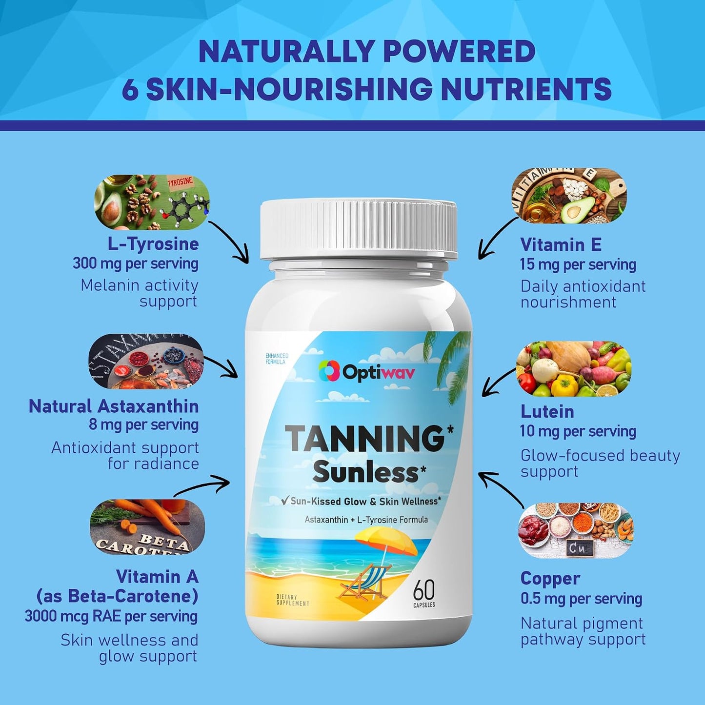 Optiwav Tanning Pills for Men and Women