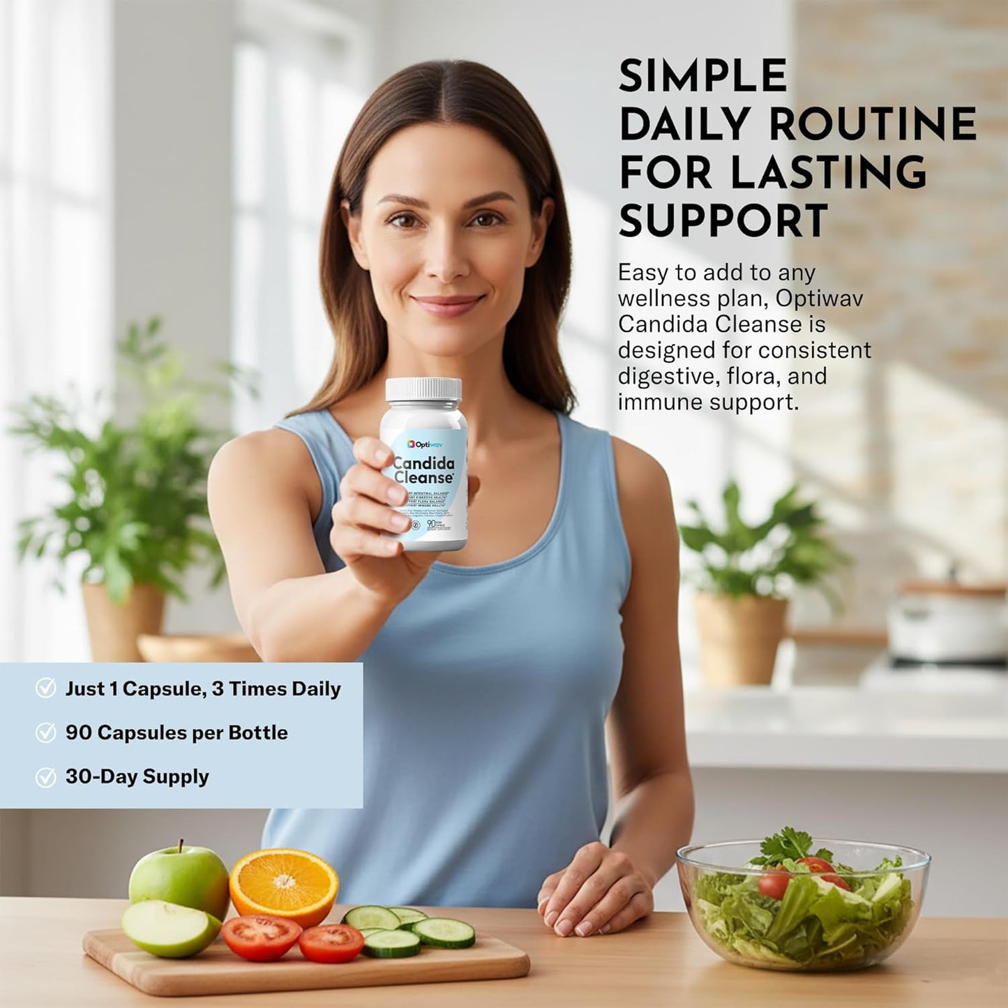 Optiwav Candida Cleanse Detox Supplement