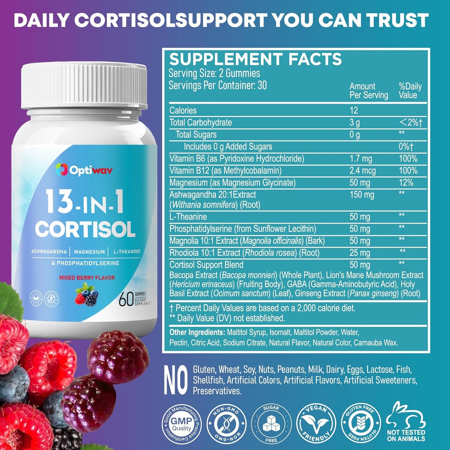 Optiwav Cortisol Reducer Gummies